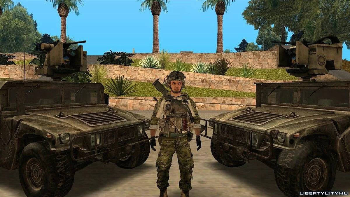 مجموعة شخصيات من لعبة Battlefield 3 / جي تي إيه سان أندرياس