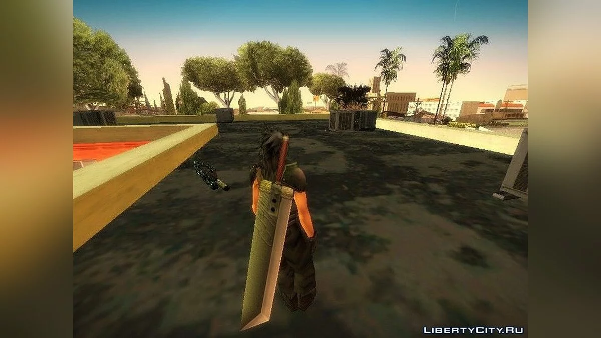Zack Fair aus dem Spiel Final Fantasy VII / GTA San Andreas