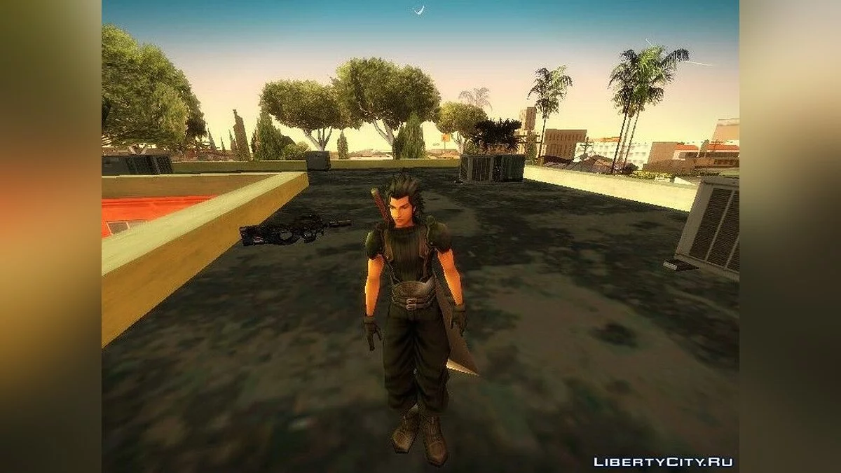 Zack Fair aus dem Spiel Final Fantasy VII / GTA San Andreas