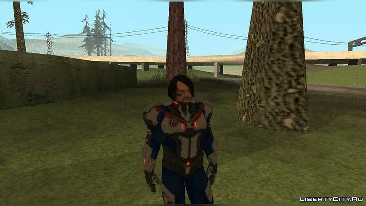 AJ Styles en traje de motociclista / GTA San Andreas