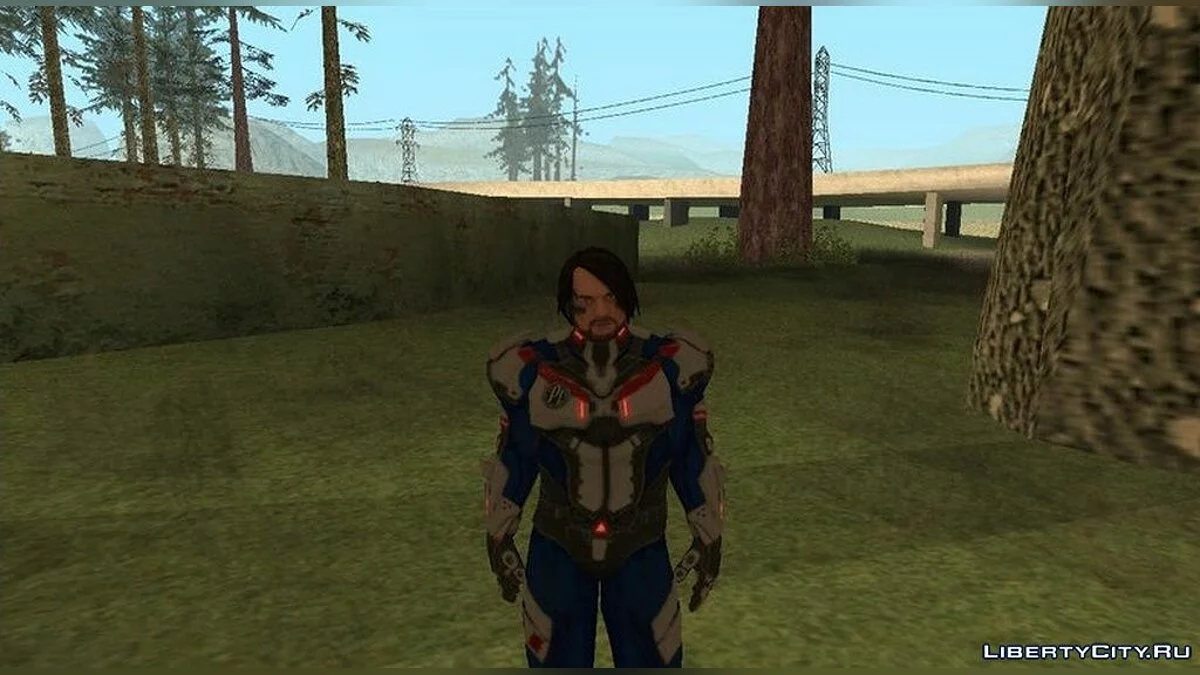 AJ Styles en traje de motociclista / GTA San Andreas