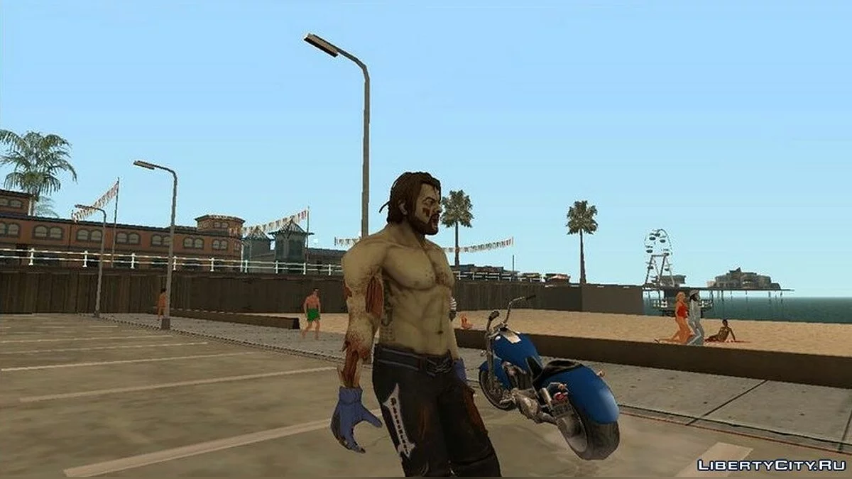 AJ Стайлз зомбі з гри WWE Immortals / GTA San Andreas