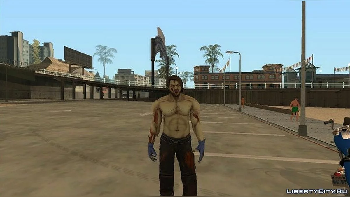 AJ Стайлз зомбі з гри WWE Immortals / GTA San Andreas
