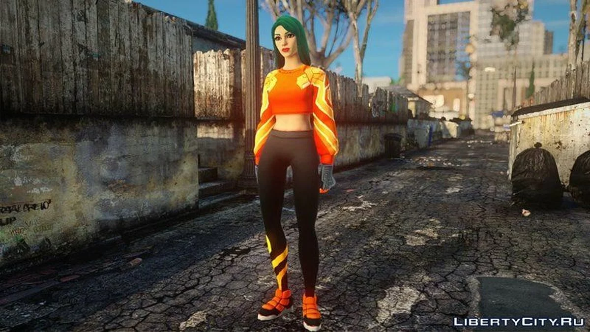 Girl from Fortnite (Ketzal Skin) / GTA San Andreas