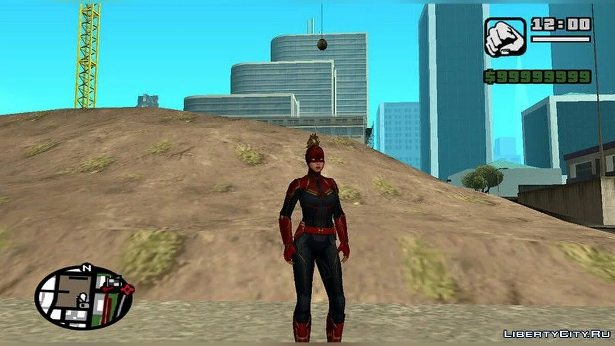 Captain Marvel in Mask from Movie / GTA San Andreas