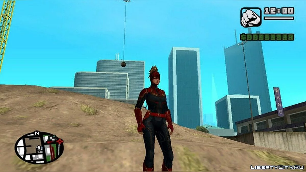 Captain Marvel in Mask from Movie / GTA San Andreas