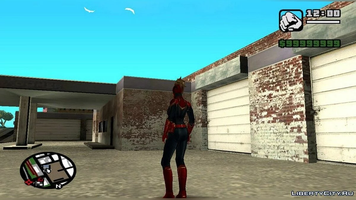 Captain Marvel in Mask from Movie / GTA San Andreas