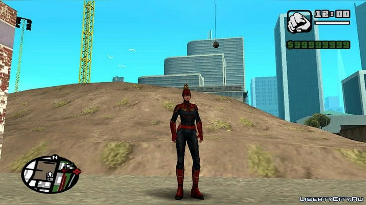 Captain Marvel in Mask from Movie / GTA San Andreas