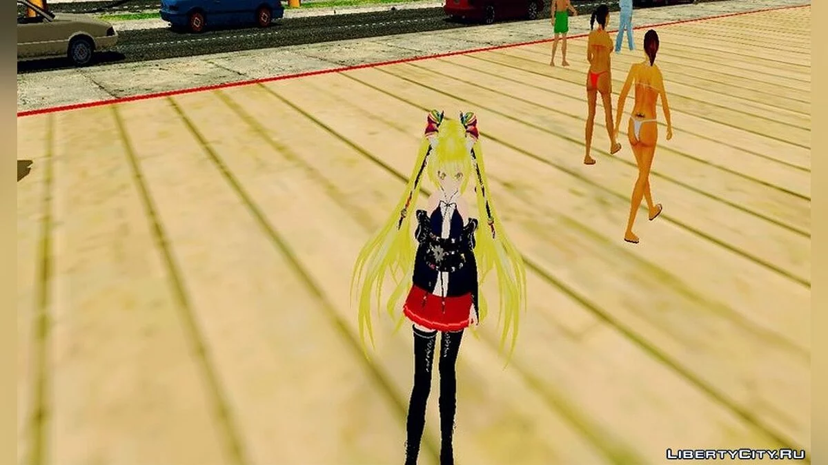 Hatsune Miku (Retexture) / GTA San Andreas