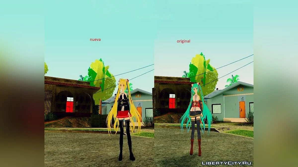 Hatsune Miku (Retexture) / GTA San Andreas