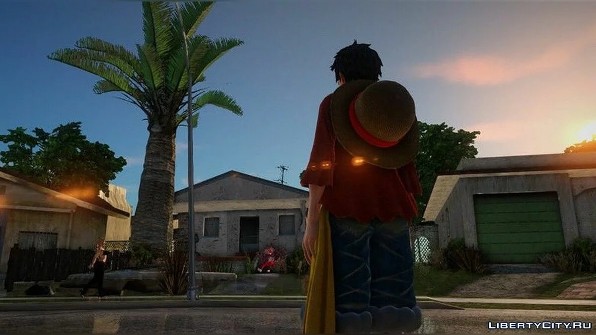 Monkey D. Luffy из аниме One Piece / GTA San Andreas