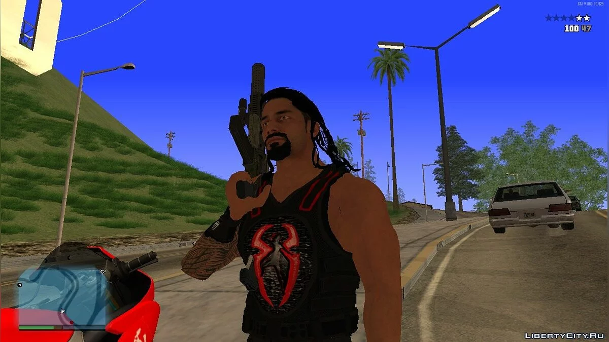 Roman Reigns do jogo WWE2k19 / GTA San Andreas