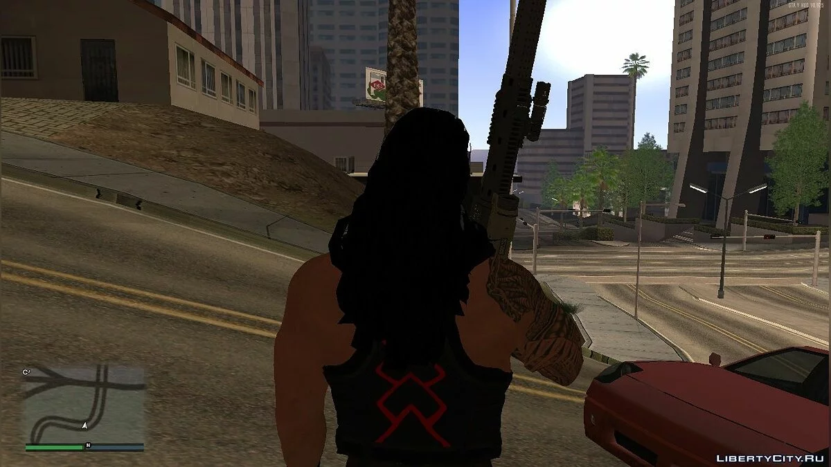 Roman Reigns do jogo WWE2k19 / GTA San Andreas