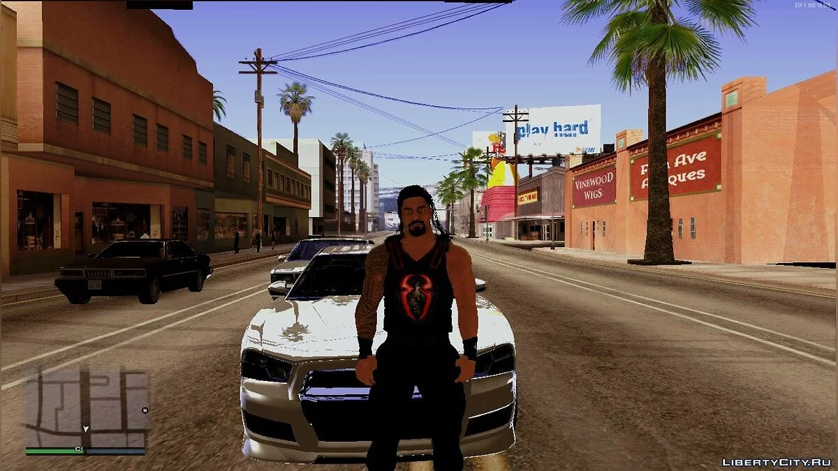 Roman Reigns do jogo WWE2k19 / GTA San Andreas
