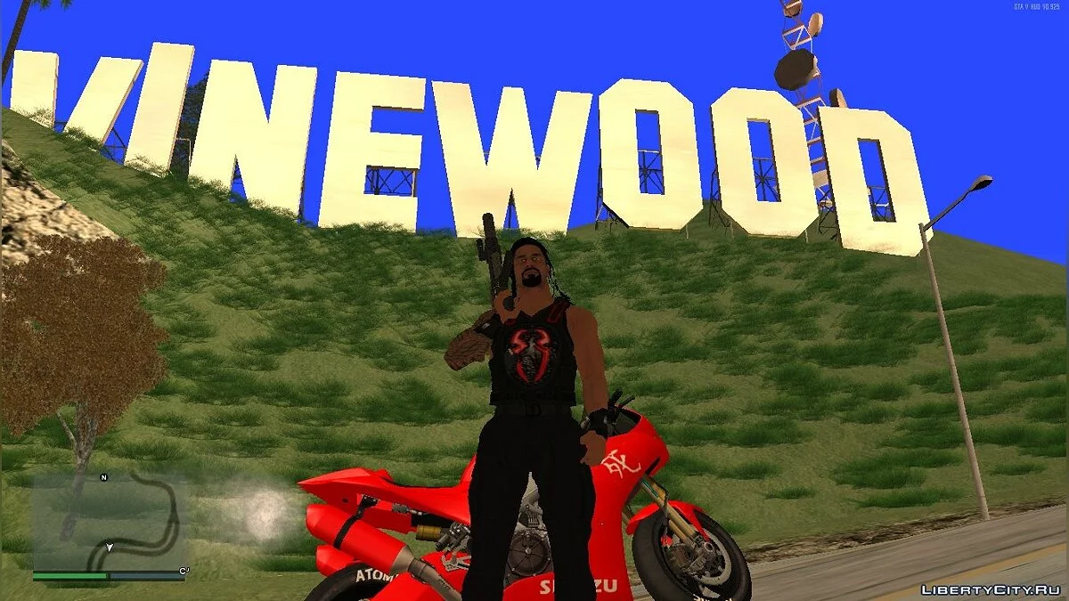 Roman Reigns do jogo WWE2k19 / GTA San Andreas