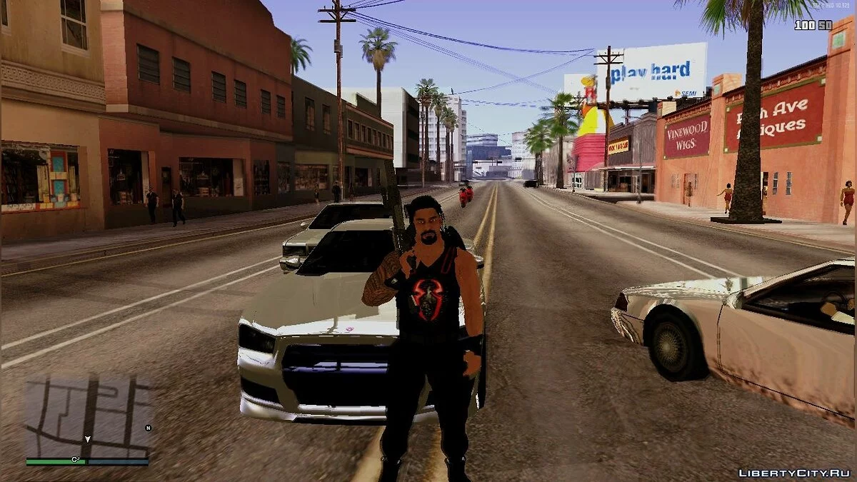 Roman Reigns do jogo WWE2k19 / GTA San Andreas