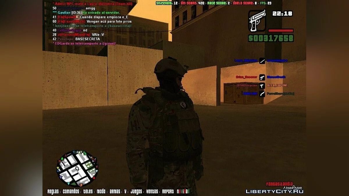 Skin de l'Escouade Argentin / GTA San Andreas