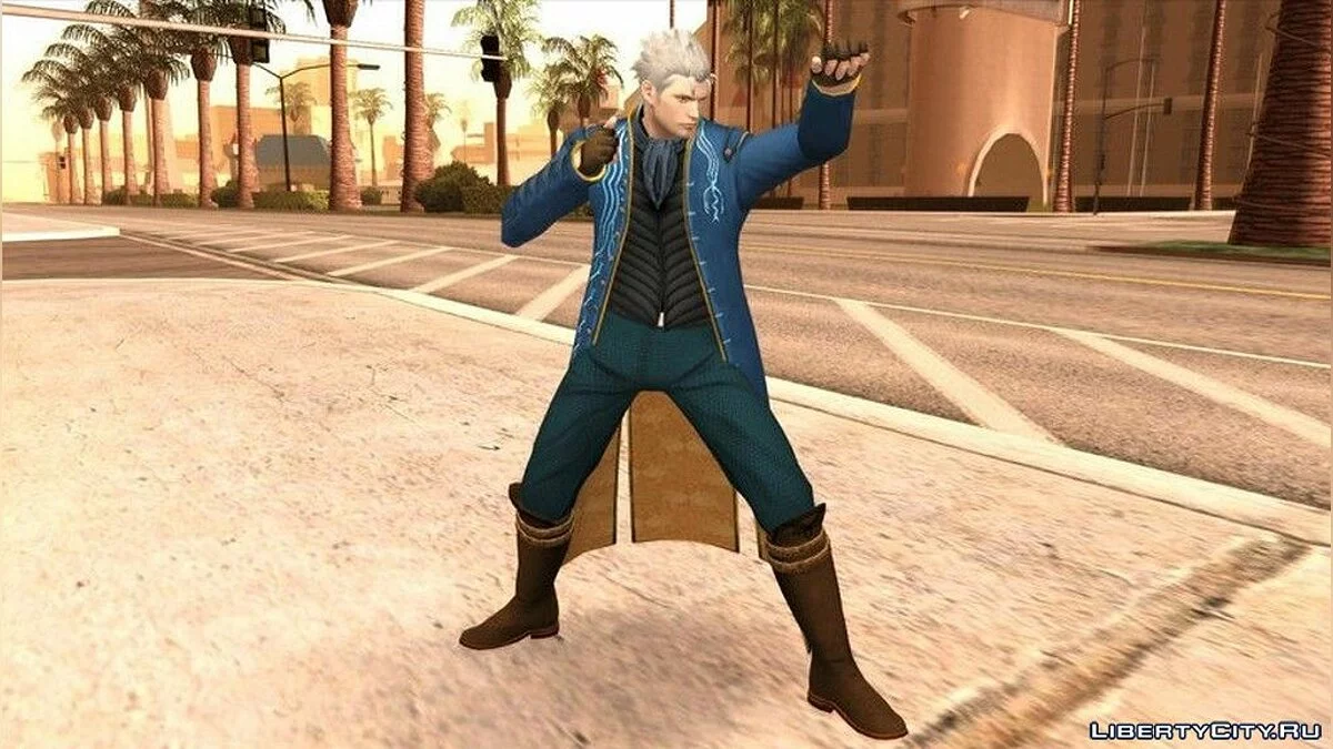 Vergil from Devil May Cry 4 / GTA San Andreas