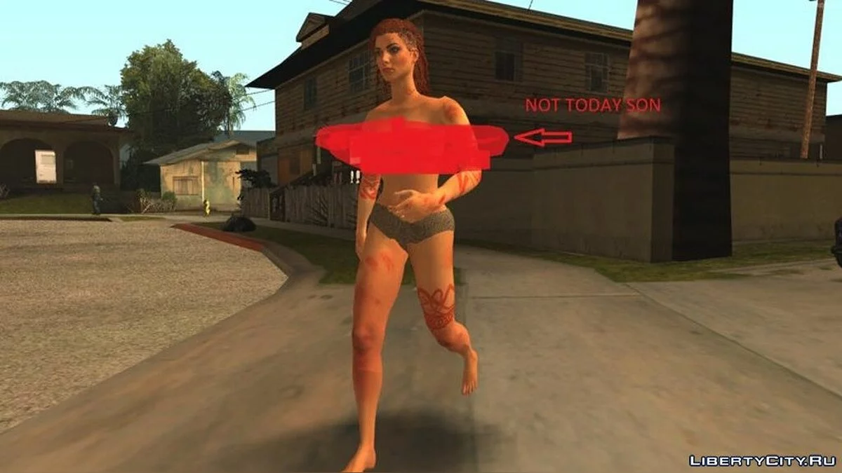 Gladiator Scarlett Rhodes IX dari Black Ops 4: zombies / GTA San Andreas