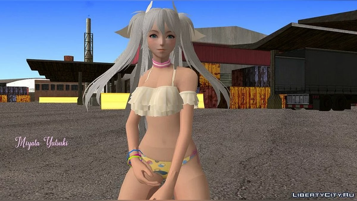 Naria dalam Baju Renang dari Game OverHit / GTA San Andreas