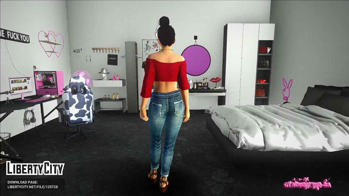 Nyotengu en tenue décontractée v3 / GTA San Andreas