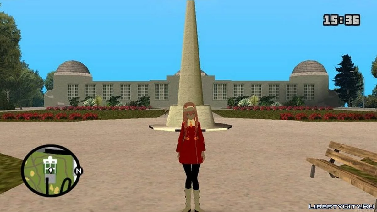 Zero Two from the anime "Darling in the Franxx" / GTA San Andreas