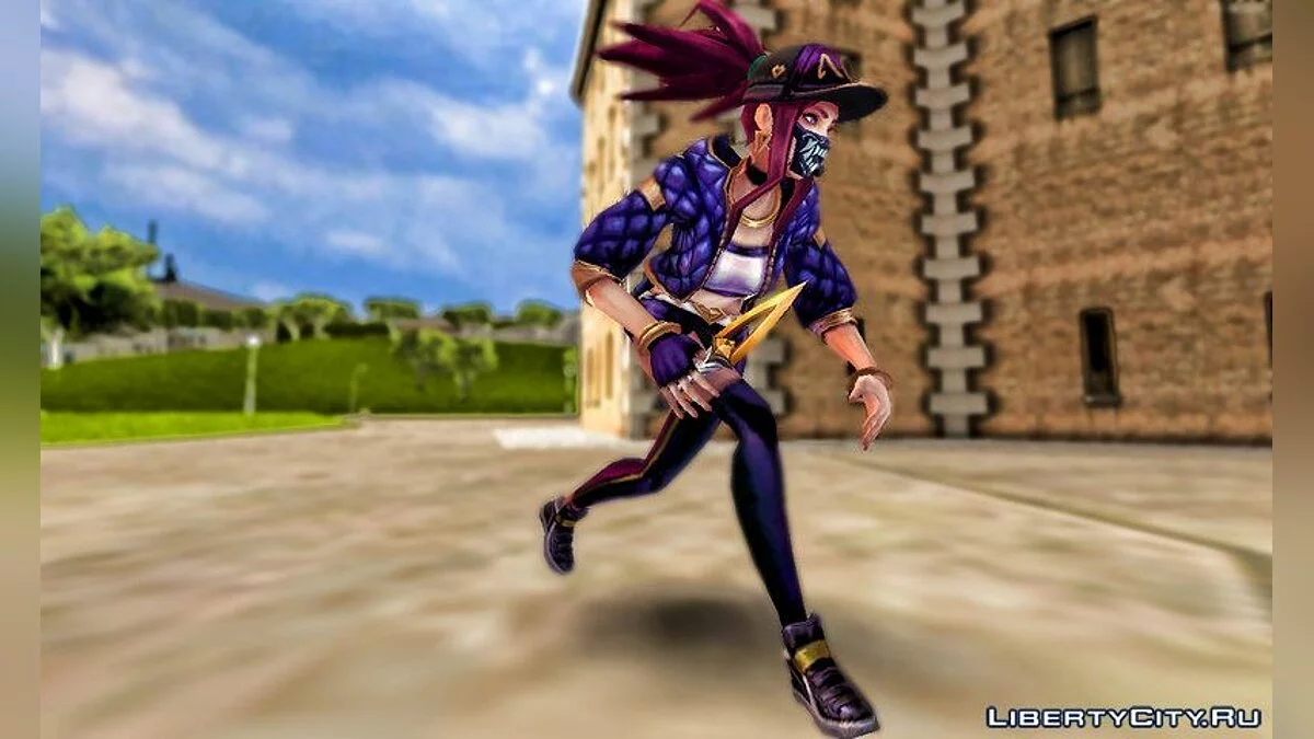 Akali Popstar from League Of Legends / GTA San Andreas