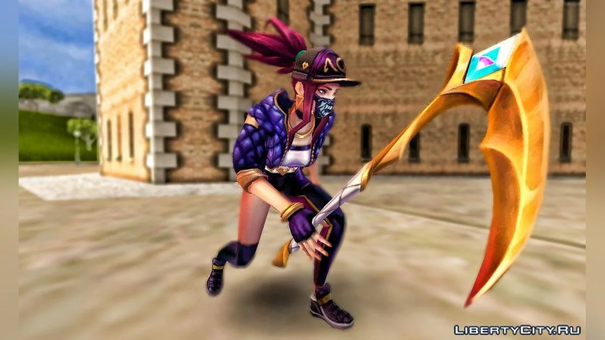 Akali Popstar from League Of Legends / GTA San Andreas