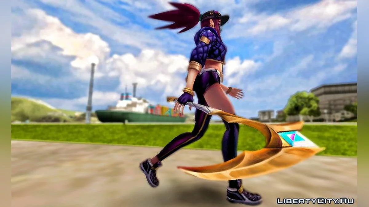Akali Popstar from League Of Legends / GTA San Andreas