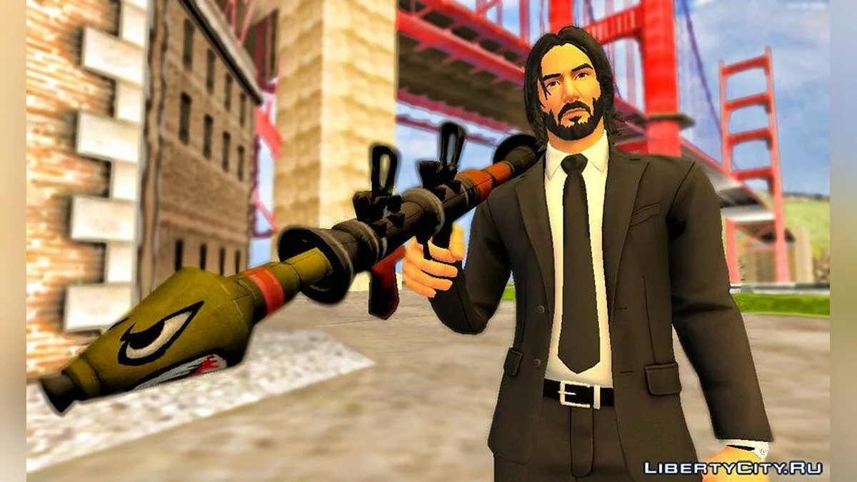 John Wick from Fortnite / GTA San Andreas