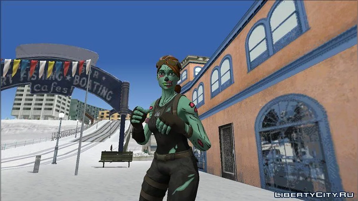 Ghoul Trooper from Fortnite / GTA San Andreas