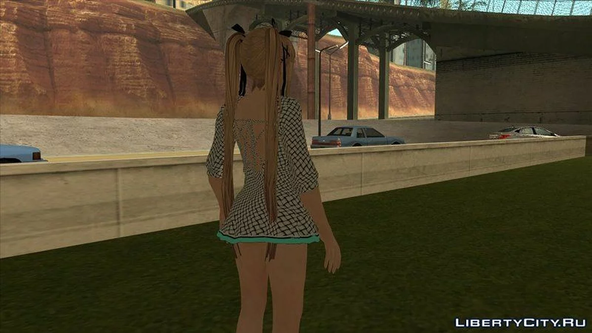 Mary Rose im weißen Kleid aus dem Spiel Dead or Alive 5 / GTA San Andreas