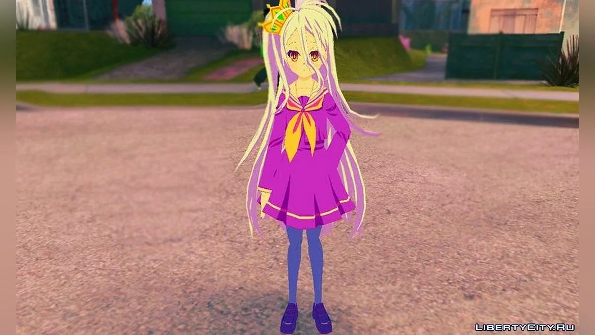 Shiro from No Game No Life / GTA San Andreas