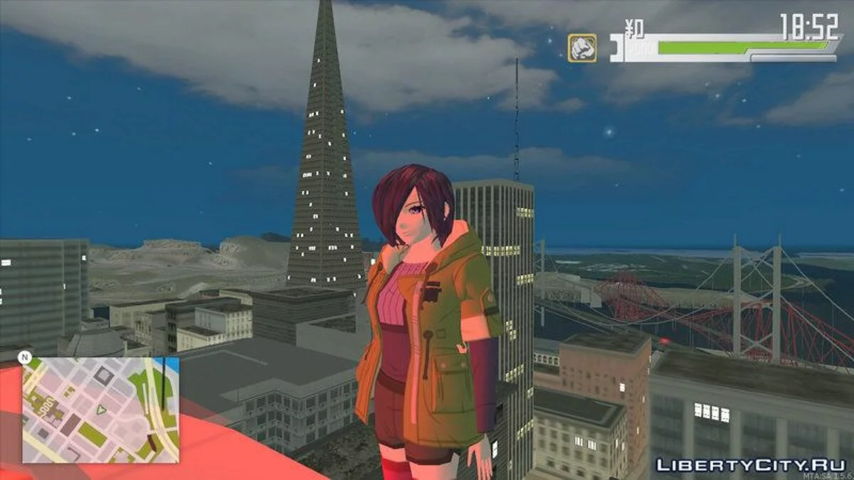 Paquete de skins Touka (Tokyo Ghoul) / GTA San Andreas