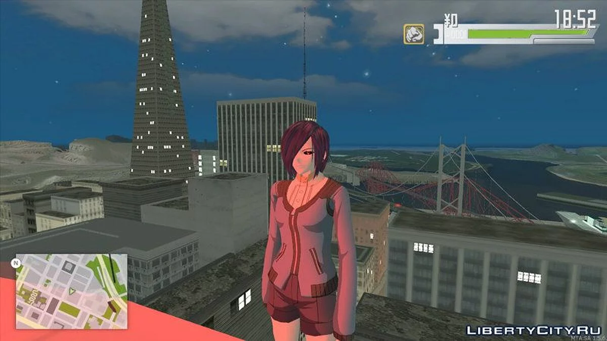 Paquete de skins Touka (Tokyo Ghoul) / GTA San Andreas