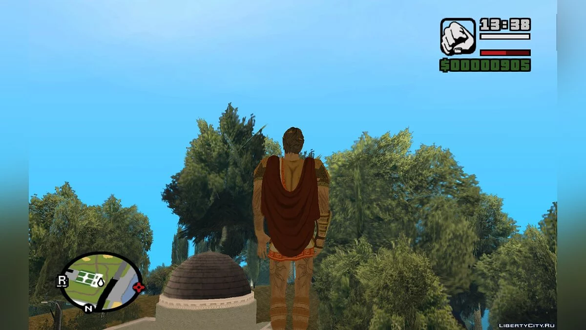 Helios du jeu God of War 3 / GTA San Andreas