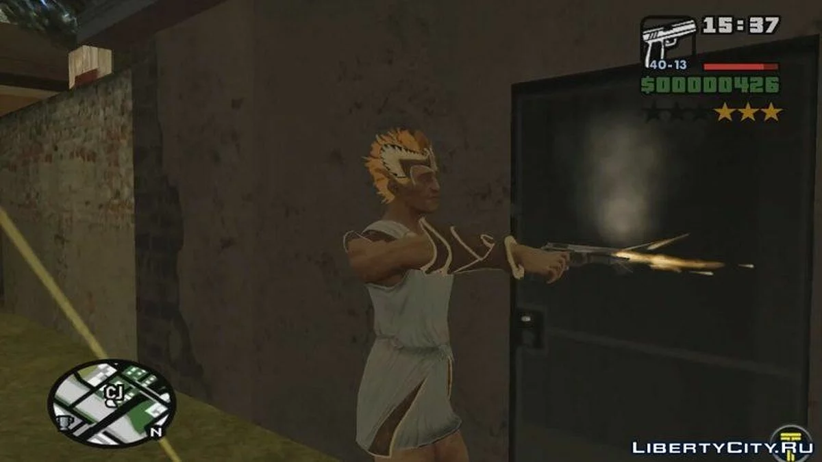 Hermes dari God Of War 3 / GTA San Andreas