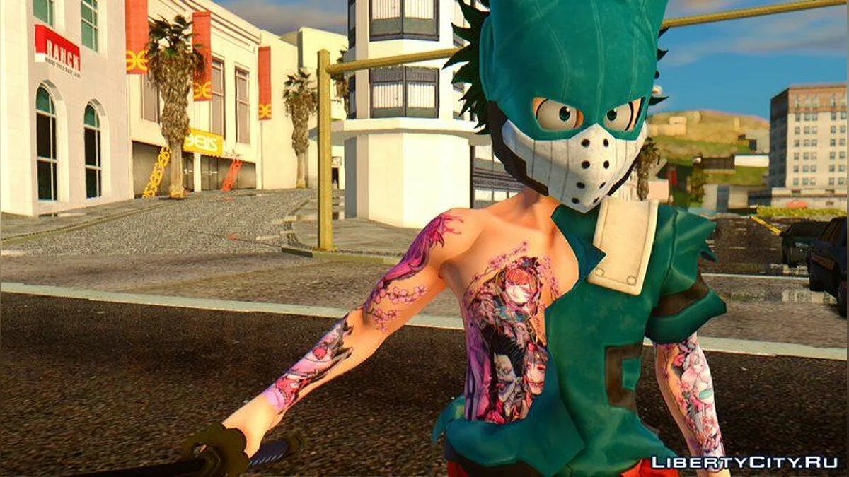 Izuku Midoriya (Neo Traditional Pastel Tatto) / GTA San Andreas