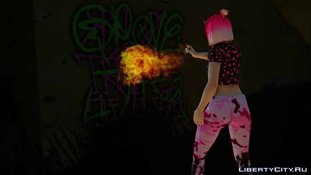 Kanna en ropa casual / GTA San Andreas