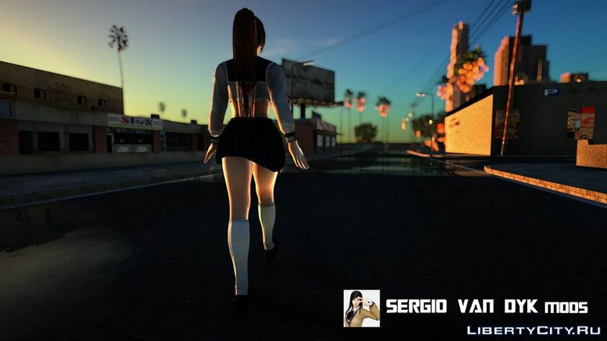 Kasumi em uniforme escolar / GTA San Andreas