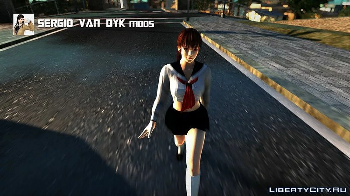Kasumi em uniforme escolar / GTA San Andreas
