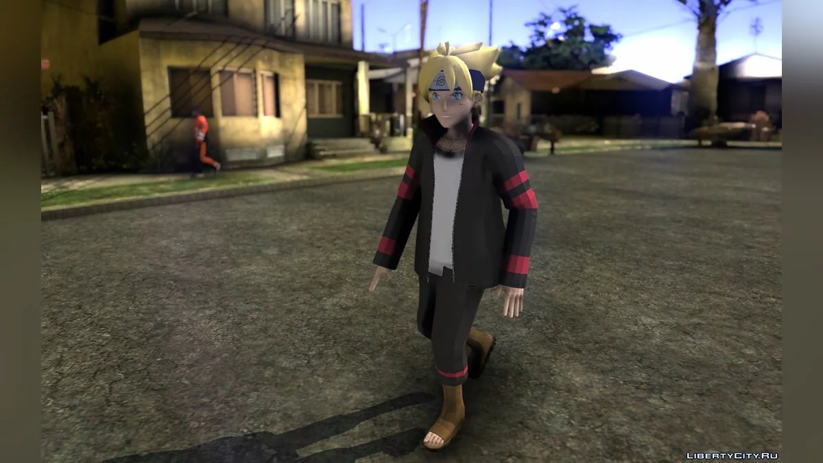 Підлітки Боруто та Кавакі з аніме Boruto Naruto Next Generation / GTA San Andreas