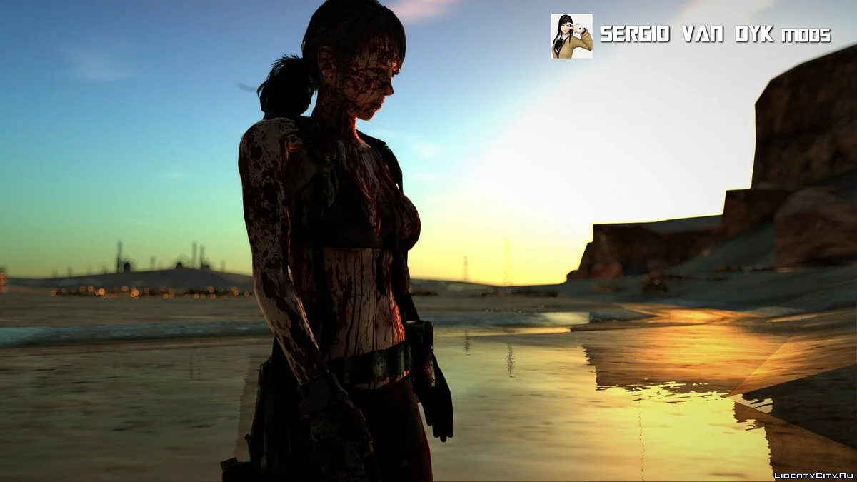Quiet dari permainan Metal Gear Solid V: The Phantom Pain / GTA San Andreas