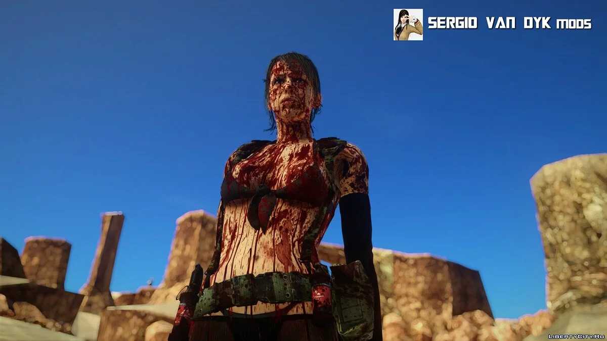 Quiet dari permainan Metal Gear Solid V: The Phantom Pain / GTA San Andreas