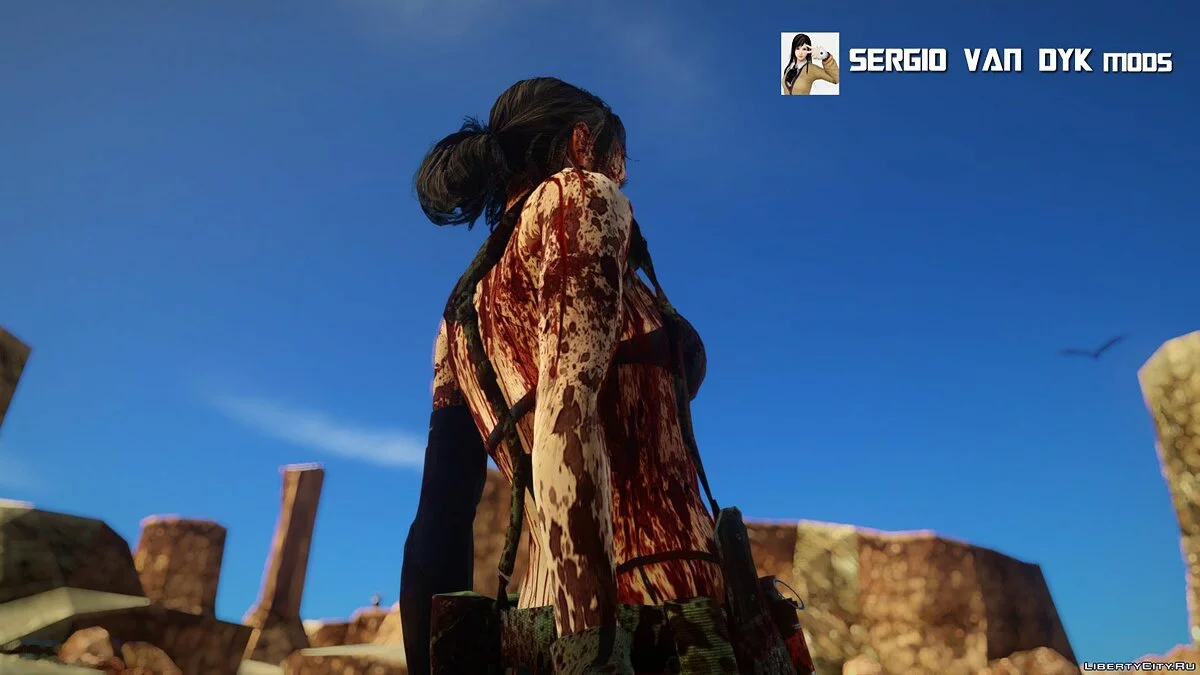 Quiet dari permainan Metal Gear Solid V: The Phantom Pain / GTA San Andreas