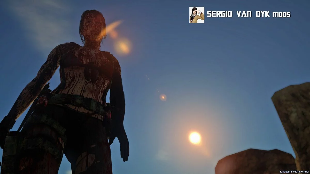 Quiet dari permainan Metal Gear Solid V: The Phantom Pain / GTA San Andreas