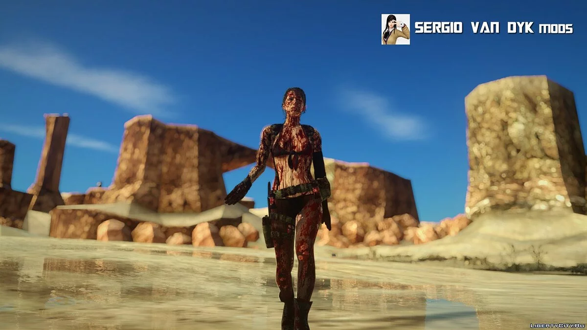 Quiet dari permainan Metal Gear Solid V: The Phantom Pain / GTA San Andreas