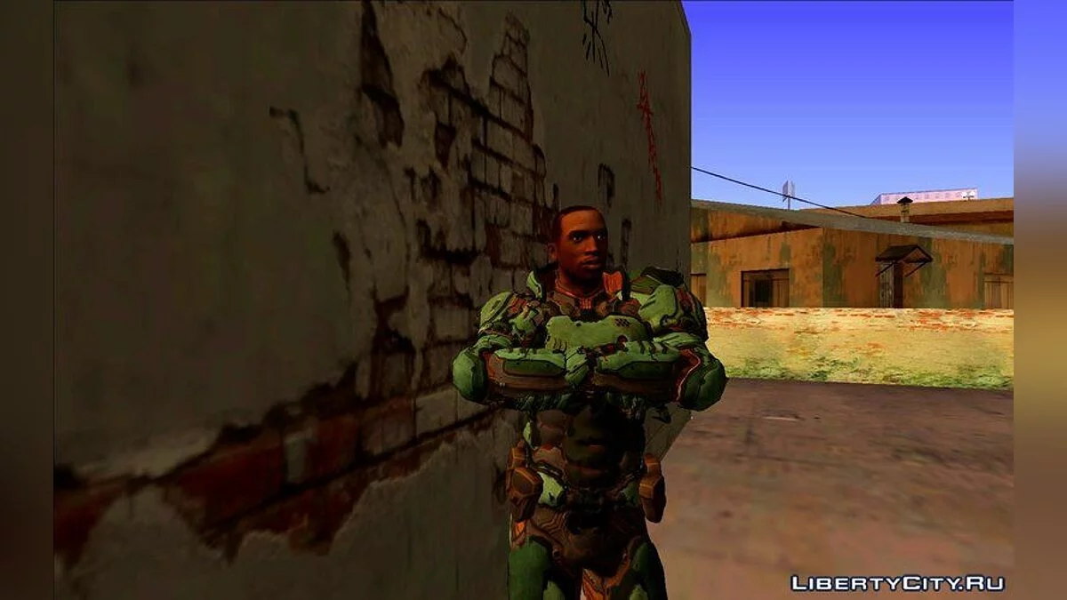 CJ بأسلوب Doom 3 / جي تي إيه سان أندرياس