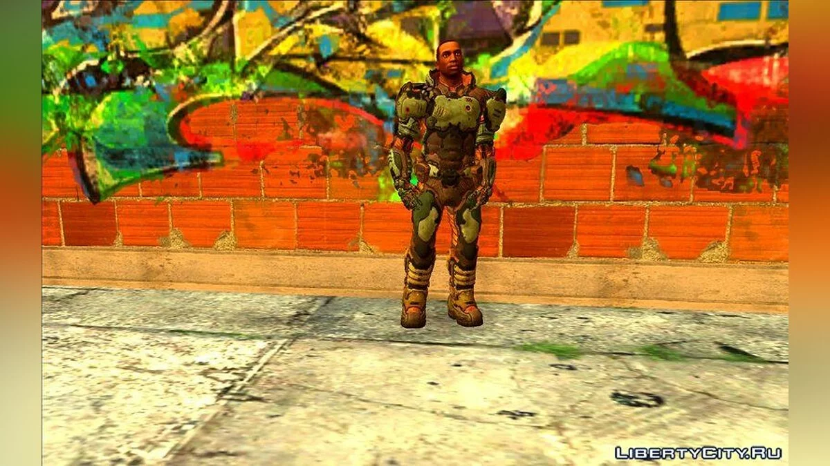 CJ بأسلوب Doom 3 / جي تي إيه سان أندرياس