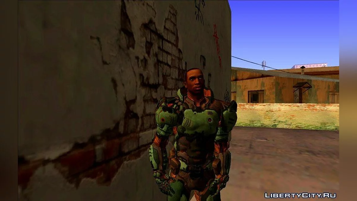 CJ بأسلوب Doom 3 / جي تي إيه سان أندرياس